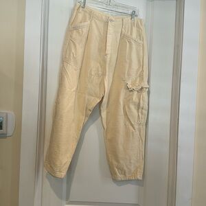 Free People Bay to Breakers pant in cream.  Great condition